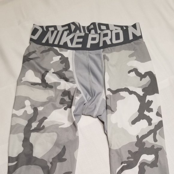 white camo nike pros